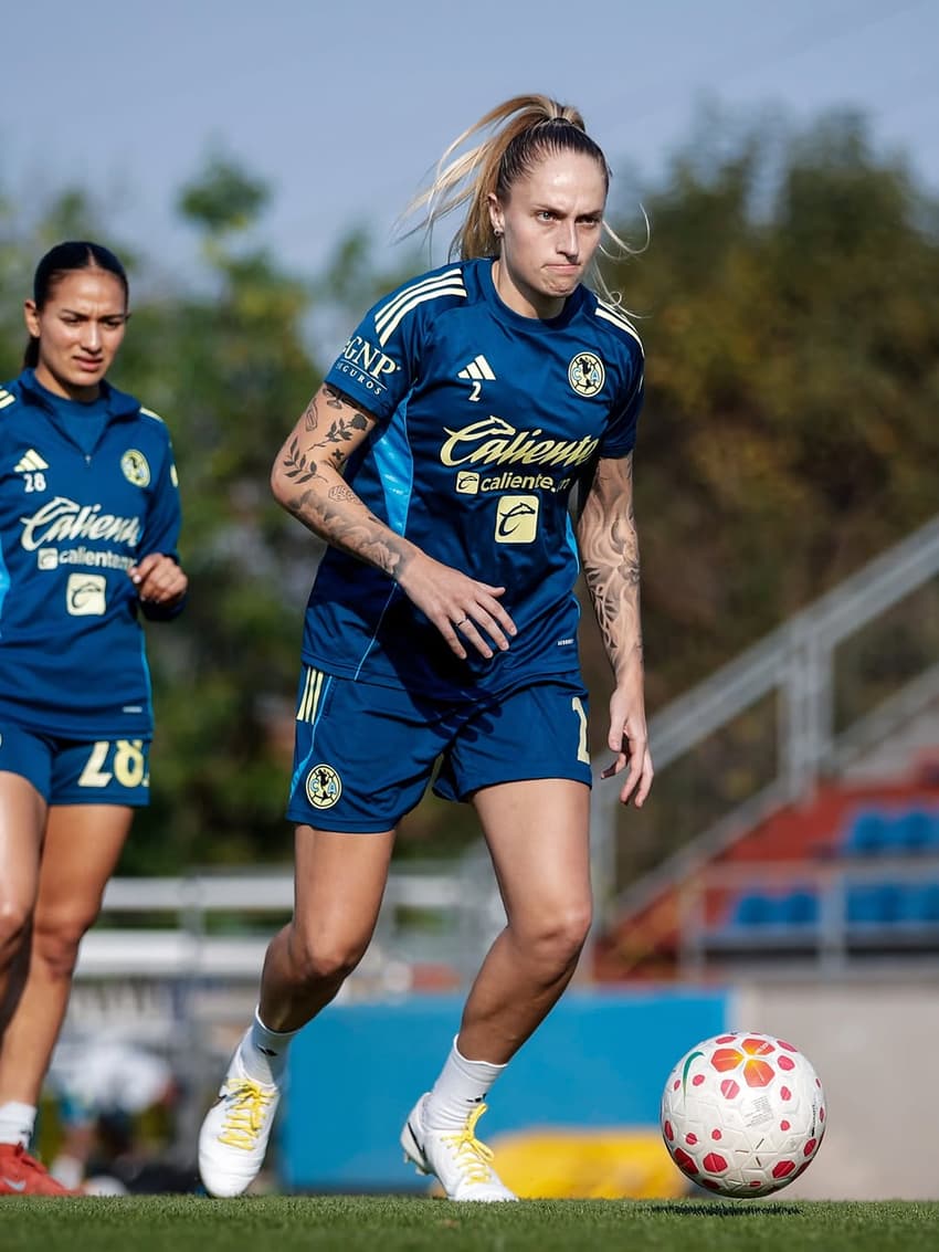 Isa Haas, zagueira do América-MEX. (Foto: América/Divulgação)
