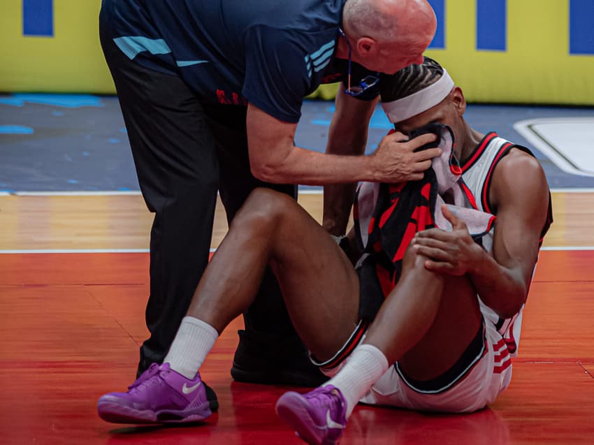 Jonathan Luz lamenta eliminação do Flamengo na Copa Super 8 (Foto: Paula Reis/Flamengo)