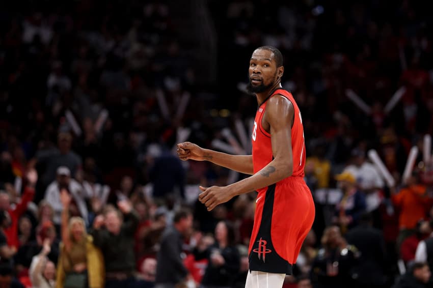 Kevin Durant brilha com a camisa do Houston Rockets na NBA (Foto: Kenneth Richmond / GETTY IMAGES NORTH AMERICA / Getty Images via AFP)