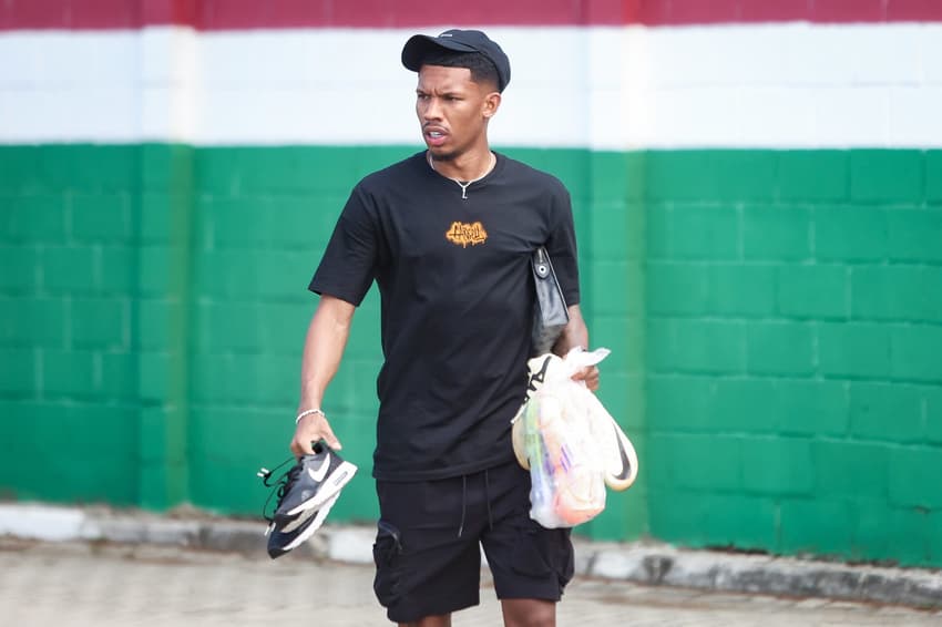 Lelê na reapresentação do Fluminense para 2026 (Foto: Marcelo Gonçalves/FFC)