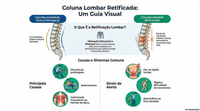 Arte mostra o que é a coluna lombar retificada, condição revelada por João Fonseca (Reprodução)
