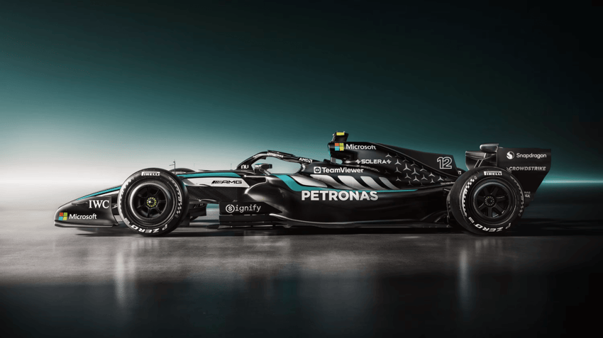 Novo carro da Mercedes para a F1 2026 (Foto: Divulgação)