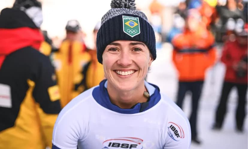 Nicole Silveira, do skeleton, está garantida nos Jogos Olímpicos de Inverno