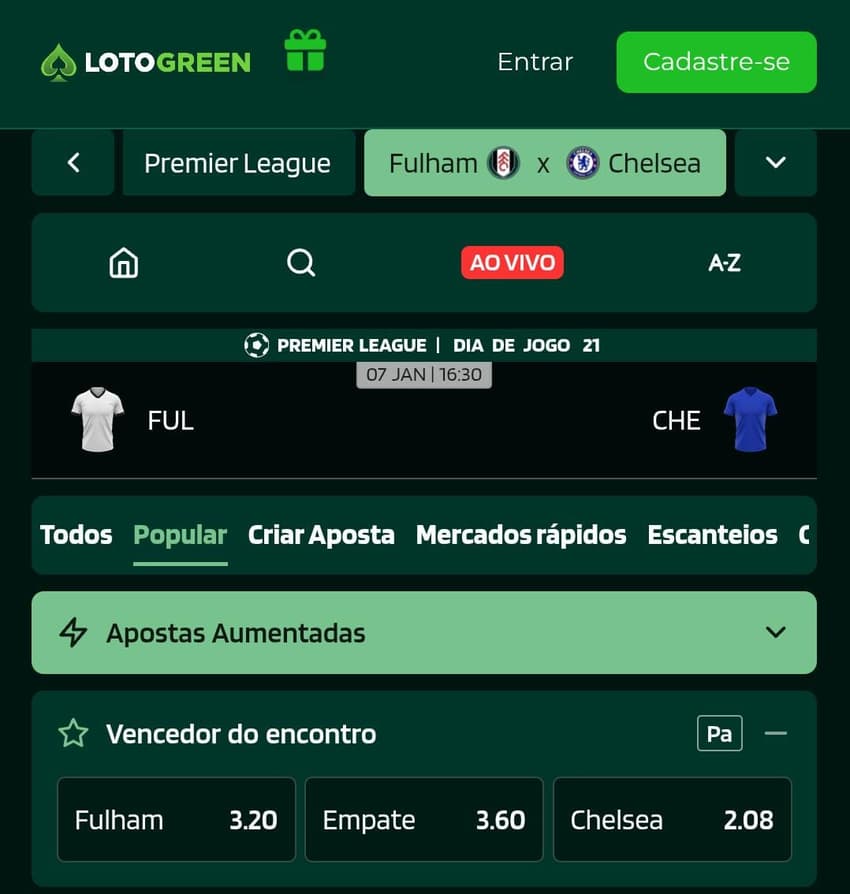 Captura do Pagamento Antecipado na Lotogreen