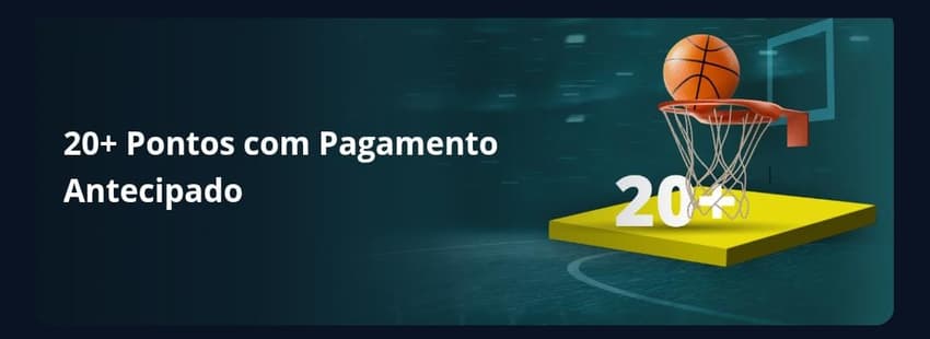 Captura de tela da oferta de Pagamento Antecipado Novibet para basquete.