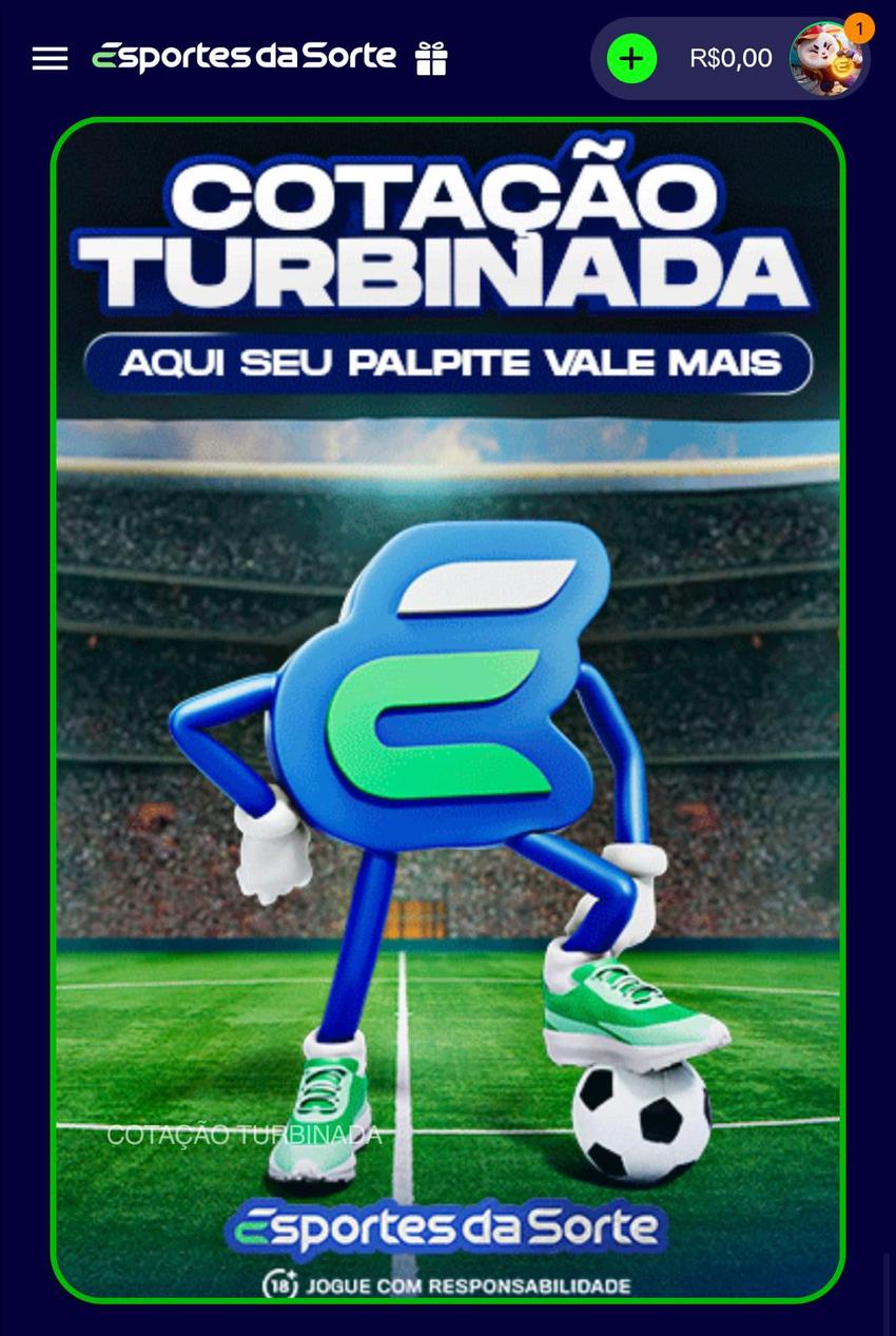 Captura de tela da promoção Cotação Turninada, que não precisa do promo code Esportes da Sorte para ser ativada.