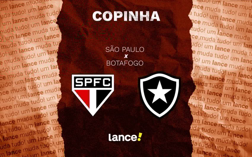 São Paulo x Botafogo vale vaga na semifinal da Copinha (Foto: Arte/Lance!)