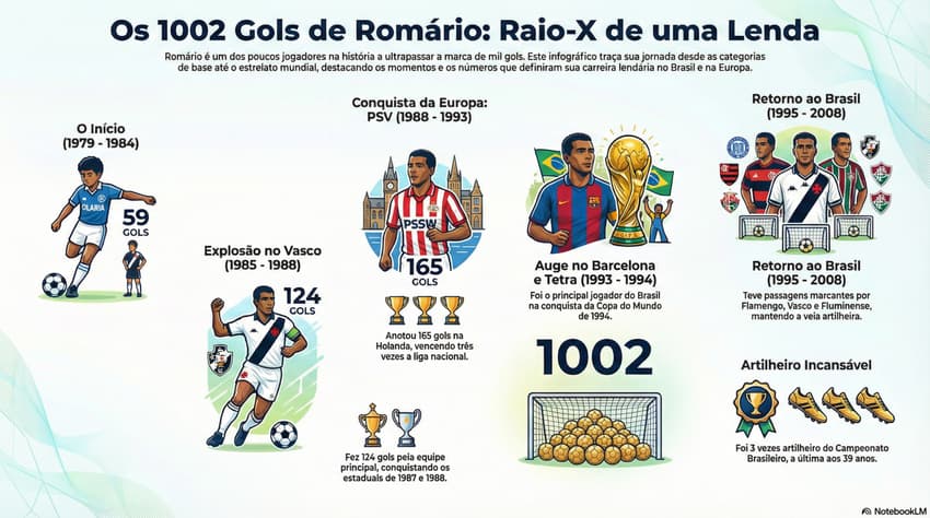 Arte Gols Romário