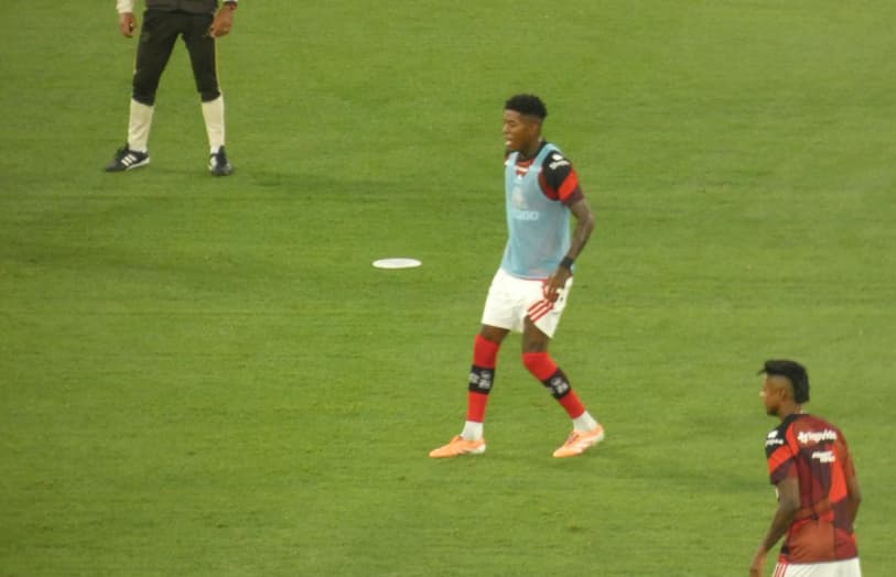 Vitão, do Flamengo, no Maracanã (Foto: Lucas Bayer/Lance!)