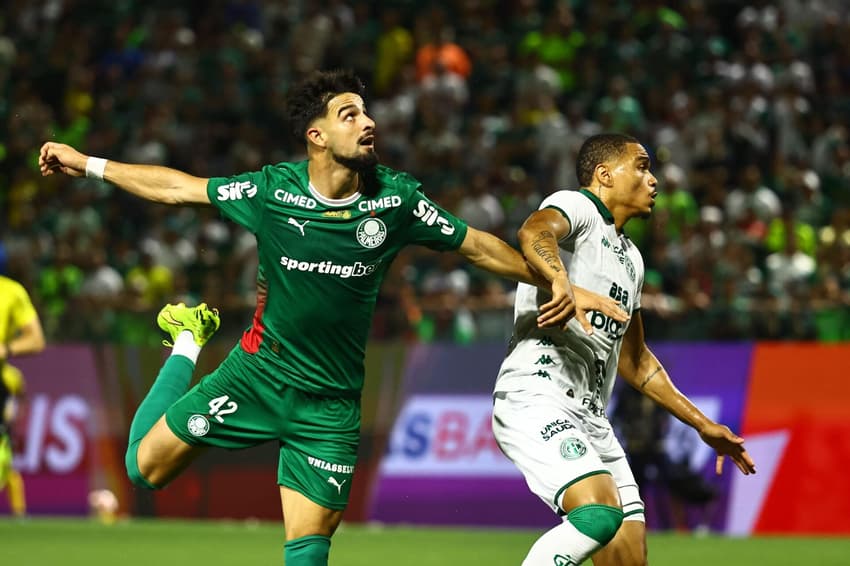 Flaco López, atacante do Palmeiras, durante empate em 1 a 1 com o Guarani, pelo Paulistão ( Foto: Luis Moura / WPP )