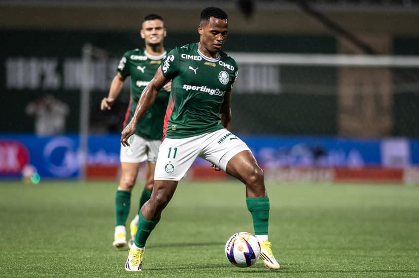 John Arias fez a estreia com a camisa do Palmeiras diante do Capivariano (Foto: Guilherme Veiga/PXIMAGES)