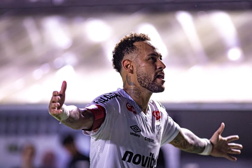Neymar acumula 152 gols com a camisa do Santos. (Foto: Marcus Viniccius/MyPhoto Press/Gazeta Press)