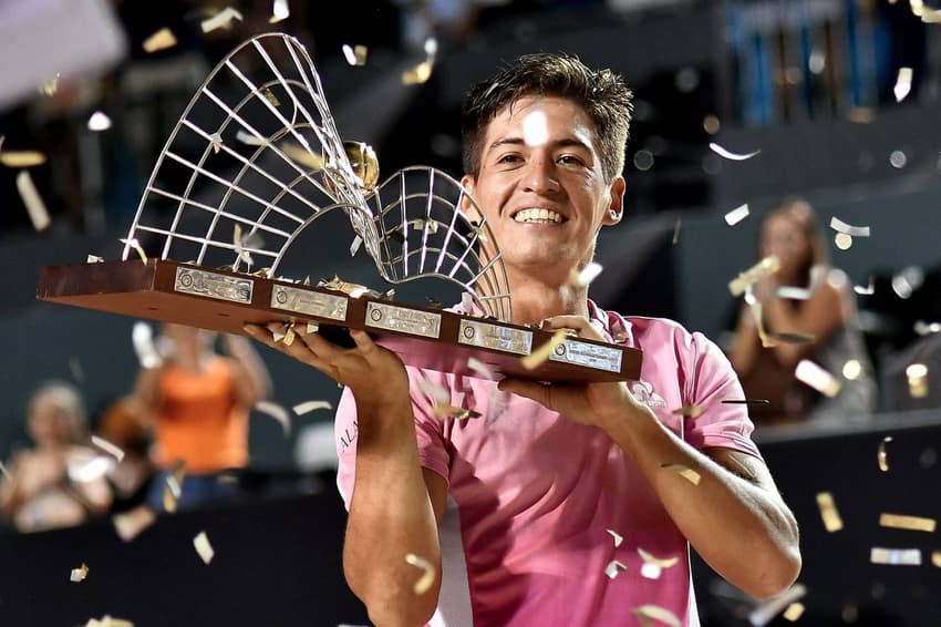 O argentino Sebastian Baez, atual bicampeão do Rio Open (Foto: João Pires/Fotojump)