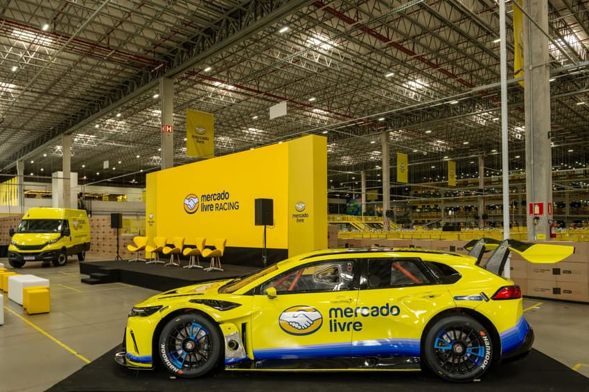 Carro da equipe Mercado Livre Racing (Foto: José Mário Dias/Mercado Livre 