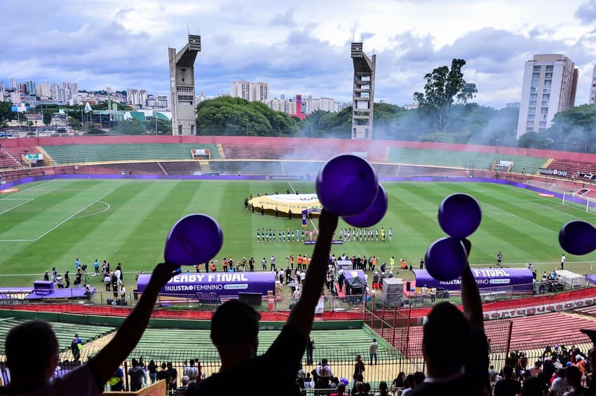 Final do Paulistão Feminino de 2026 entre Corinthians e Palmeiras, no Estádio Canindé, em São Paulo. (Foto: Mauro Horita/Ag.Paulistão)