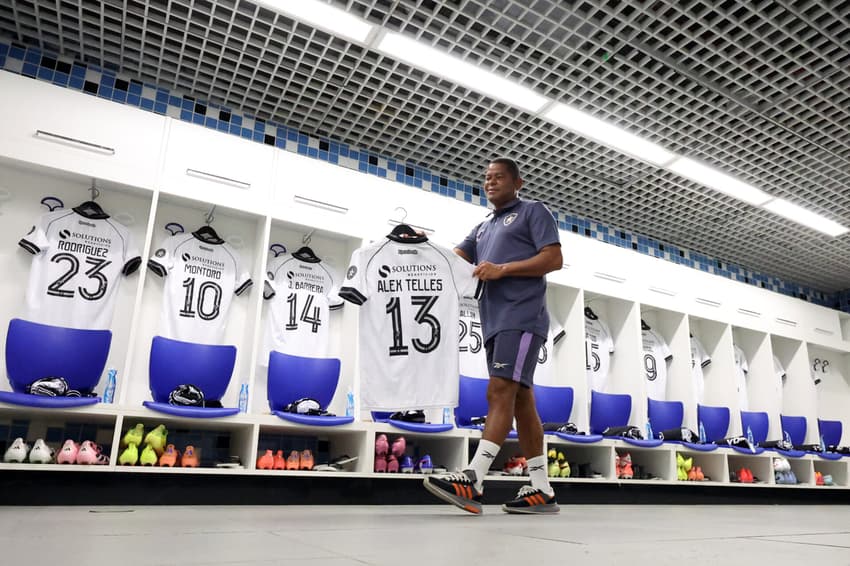 Vestiário do Botafogo na Arena para duelo com o Grêmio (Foto: Vítor Silva/Botafogo)