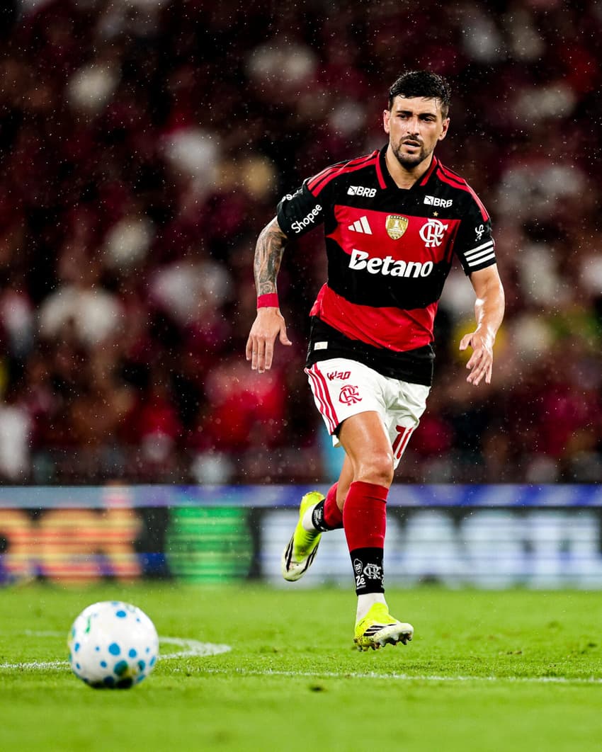 Arrascaeta durante jogo do Flamengo (Foto: Gilvan de Souza/Flamengo)