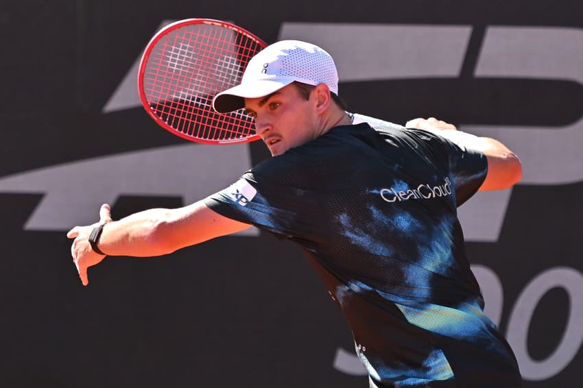 João Fonseca em treino no Rio Open (Foto: João Pires/Fotojump)