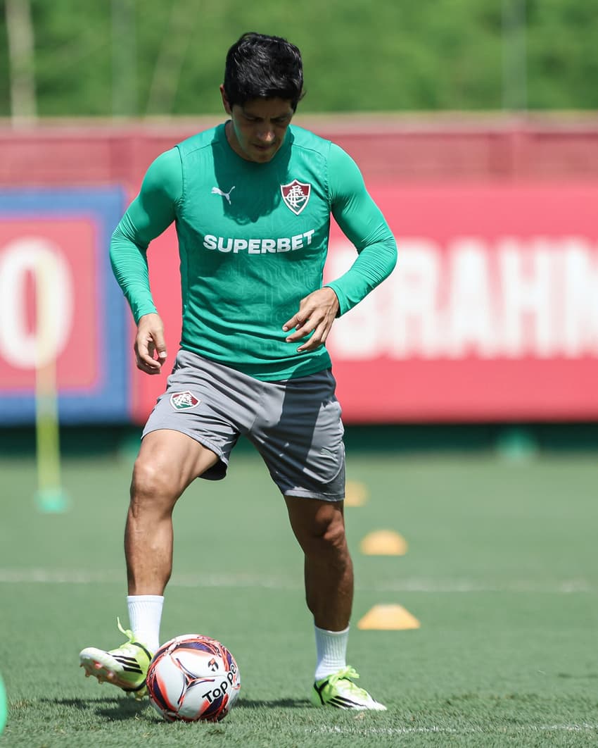Cano, do Fluminense, no CT Carlos Castilho (Foto: Lucas Merçon/ Fluminense FC)