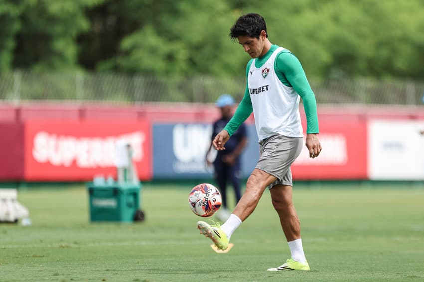 Cano, do Fluminense, no CT Carlos Castilho (Foto: Lucas Merçon/ Fluminense FC)