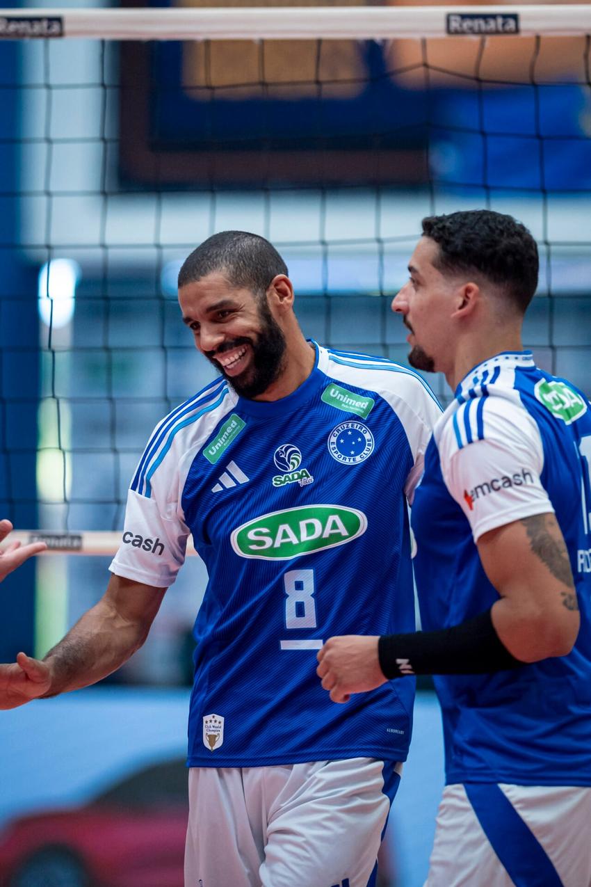 Sada Cruzeiro venceu o Minas na semifinal do Sul-Americano de Vôlei Masculino por 3 sets a 1 (Foto: Agência i7/Sada Cruzeiro)