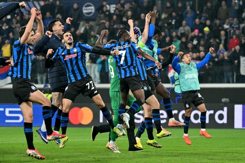 A Atalanta venceu o Borussia Dortmund por 4 a 1 pela Champions League (Foto: Alberto PIZZOLI / AFP)