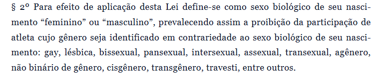 Lei do Municipio de Londrina que confunde gênero com orientação sexual (Foto: Print)