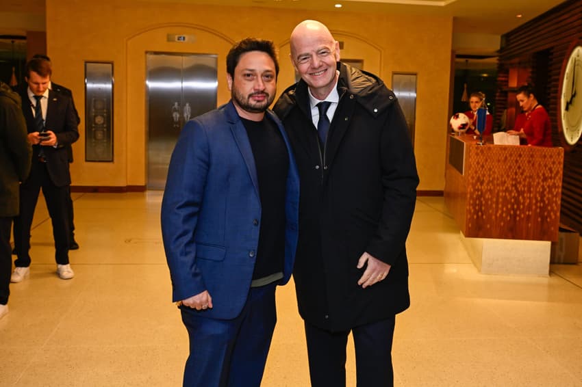 LONDON, ENGLAND - FEBRUARY 1: FIFA President Gianni Infantino during the FIFA Women's Champions Cup 2026 Final match between Arsenal Women FC and SC Corinthians at Arsenal Stadium on February 1, 2026 in London, United Kingdom. (Photo by Stuart Wilson - FIFA/FIFA via Getty Images)