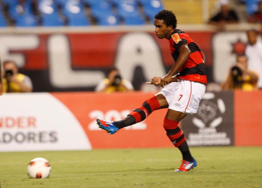 Luiz Antônio em Flamengo x Lanús (Foto: Cleber Mendes/Agência Lancepress)