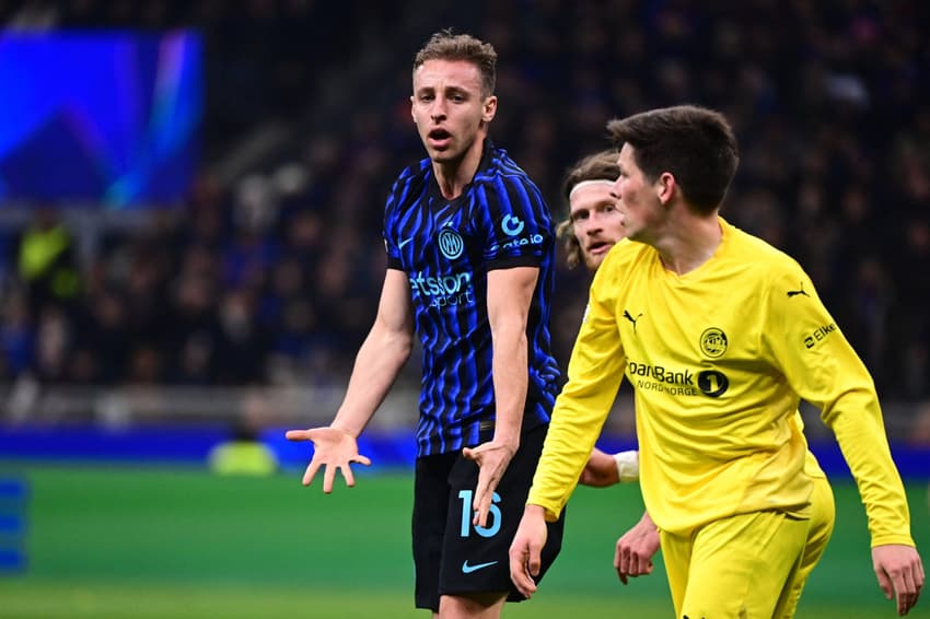 A Inter de Milão foi eliminada da Champions League pelo Bodø/Glimt (Foto: PIERO CRUCIATTI / AFP)