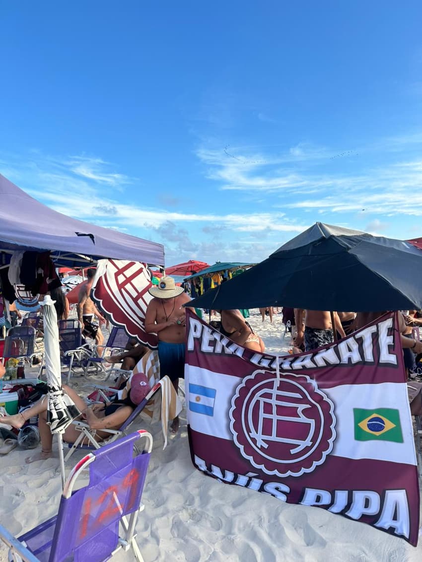 Lanús Flamengo praia