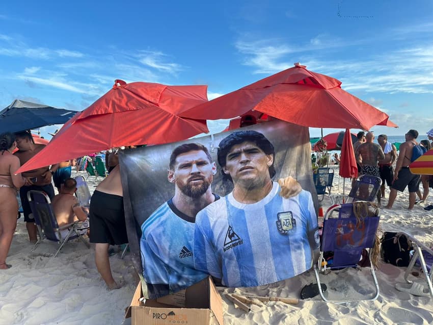 Messi Maradona Lanús Flamengo