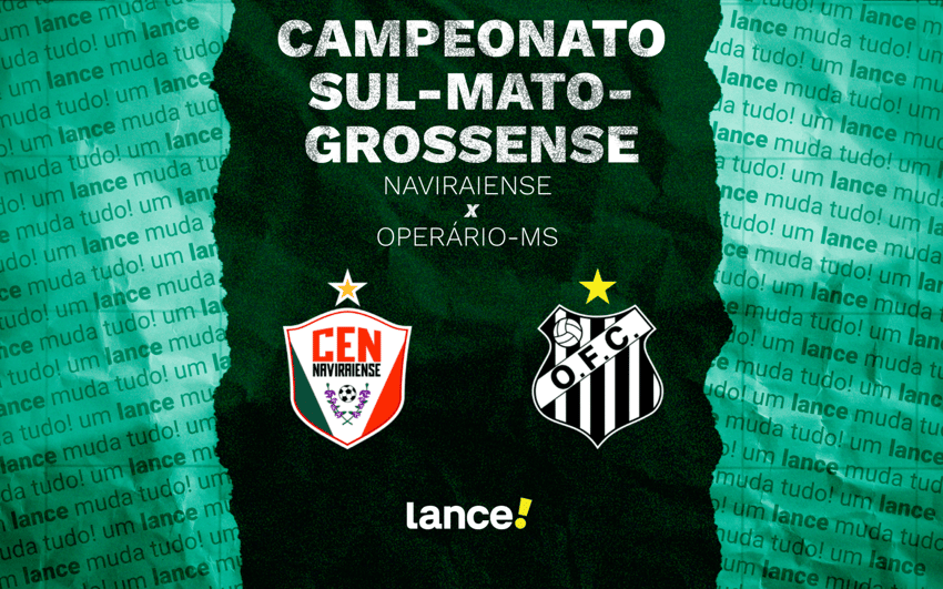 Naviraiense e Operário se enfrentam pela oitava rodada do Campeonato Sul-Mato-Grossense (Arte: Lance!)