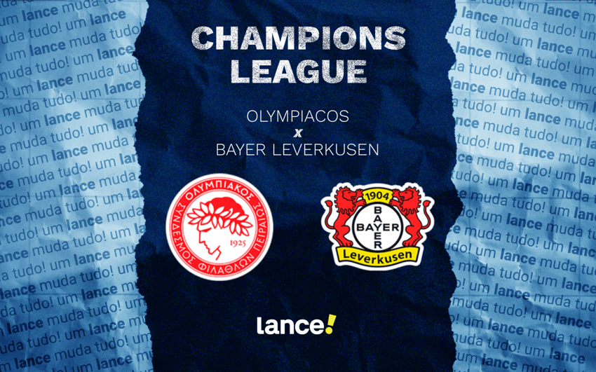 Olympiacos x Bayer Leverkusen pelo playoffs da Champions League (Arte: Lance!)