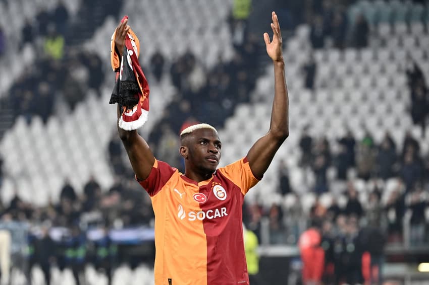 Osimhen celebra classificação do Galatasaray sobre a Juventus, na Champions League