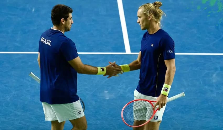 Rafael Matos e Orlando Luz Copa Davis (Foto: CBT)