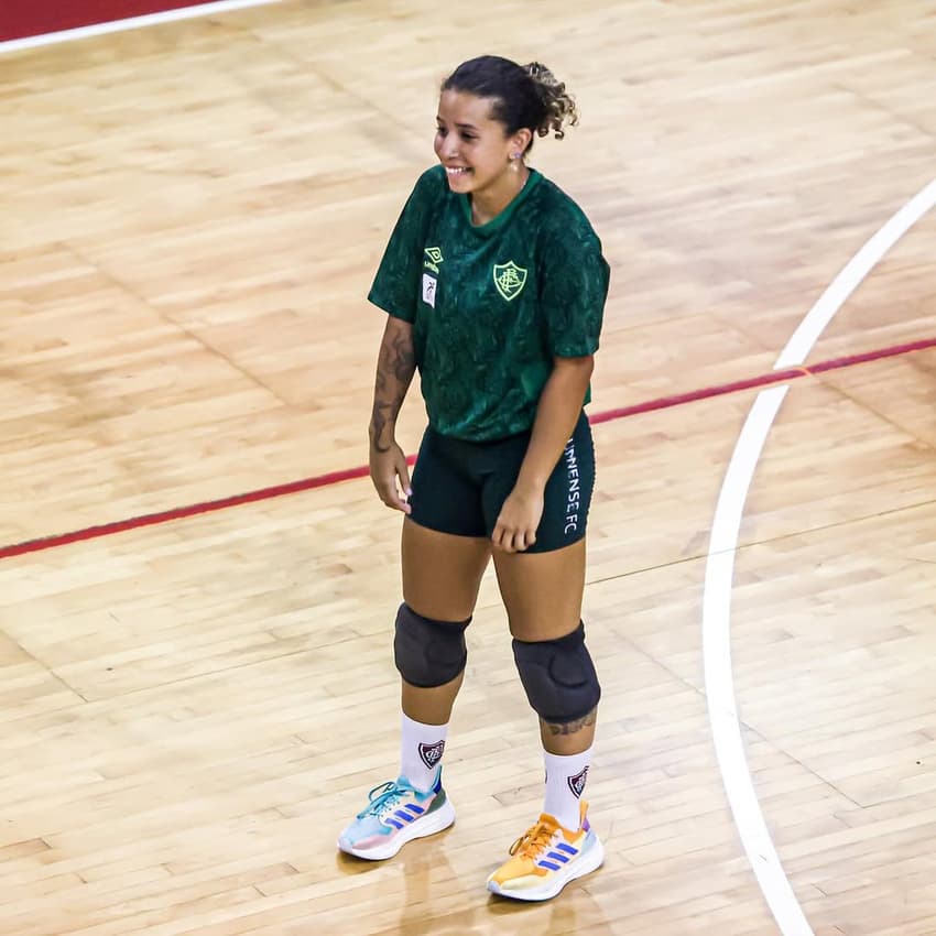 Lelê em treino do Fluminense (Foto: Reprodução/ Instagram)