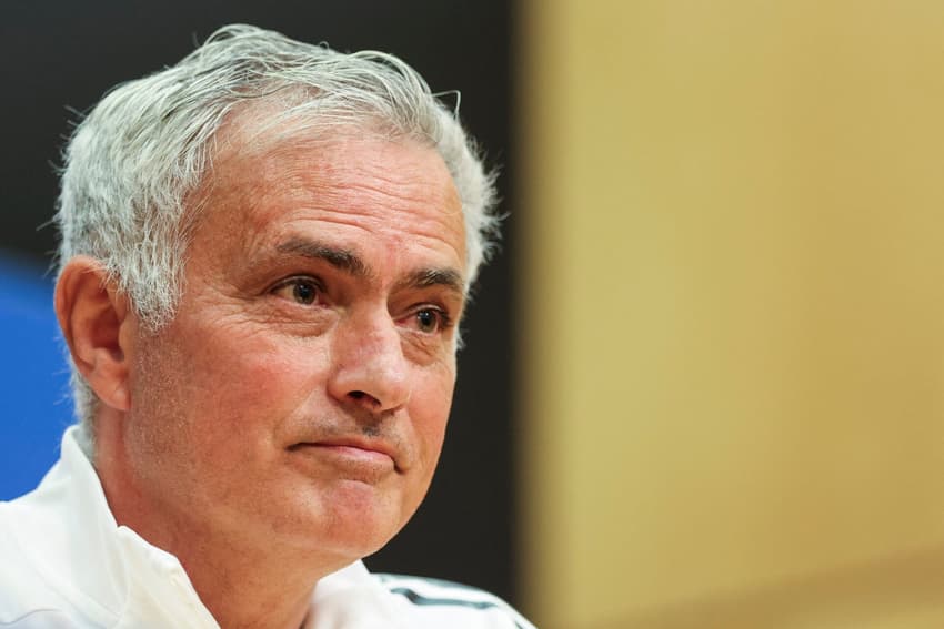 Técnico do Benfica, José Mourinho em coletiva antes de jogo contra o Real Madrid, pela Champions League