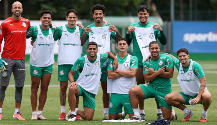 Treino do Palmeiras na Academia de Futebol