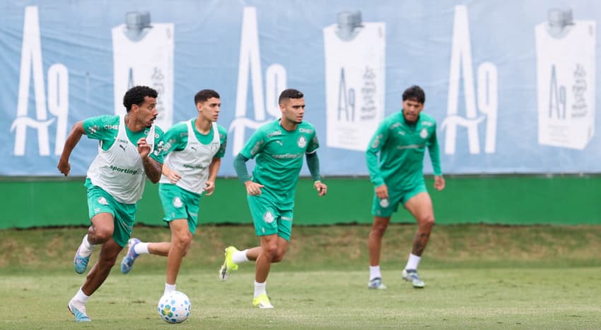 Treino do Palmeiras na Academia de Futebol