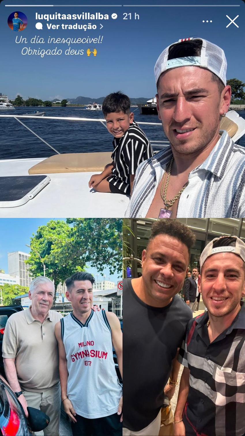 Villalba em folga (Foto: Reprodução)