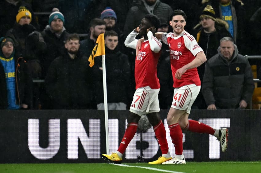 Wolves e Arsenal empataram por 2 a 2 pela Premier League (Foto: Paul ELLIS / AFP)