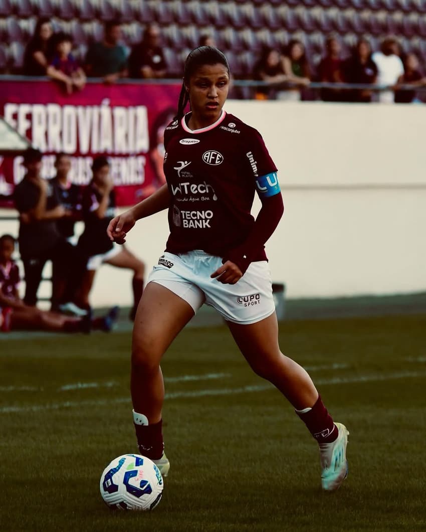 Andreyna atuando pela Ferroviária. (Foto: Rafael Zocco/Ferroviária)