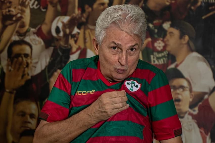 Antônio Quintal, torcedor da Portuguesa (Foto: Reprodução)