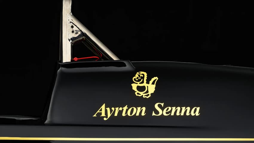 Detalhes de Lotus 98T, usada por Ayrton Senna na F1 (Foto: Divulgação)