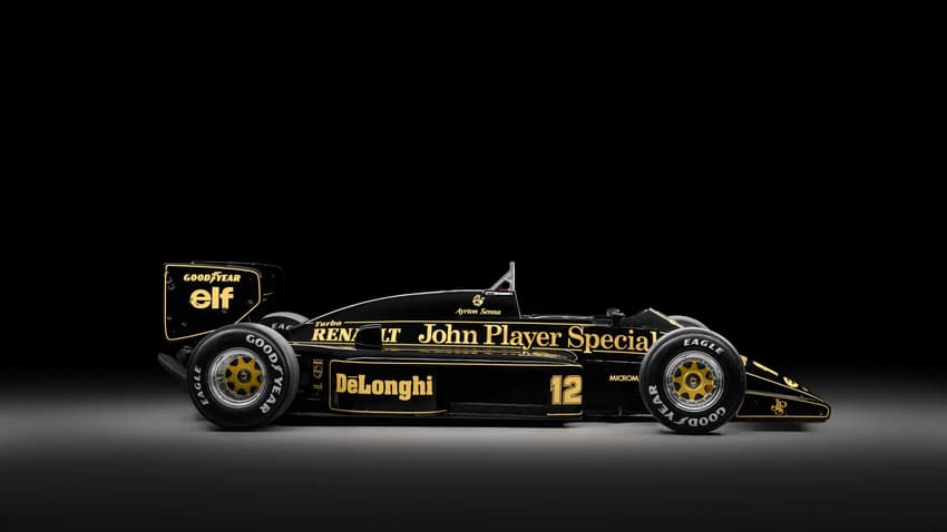 Detalhes de Lotus 98T, usada por Ayrton Senna na F1 (Foto: Divulgação)