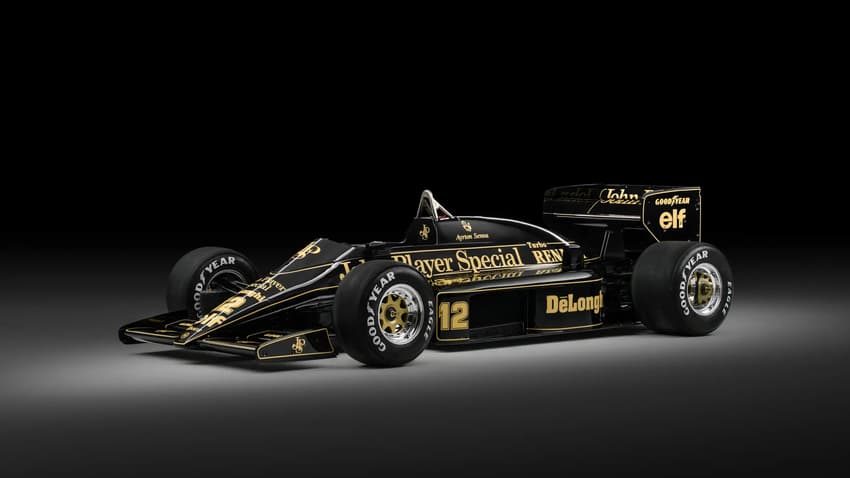 Detalhes de Lotus 98T, usada por Ayrton Senna na F1 (Foto: Divulgação)
