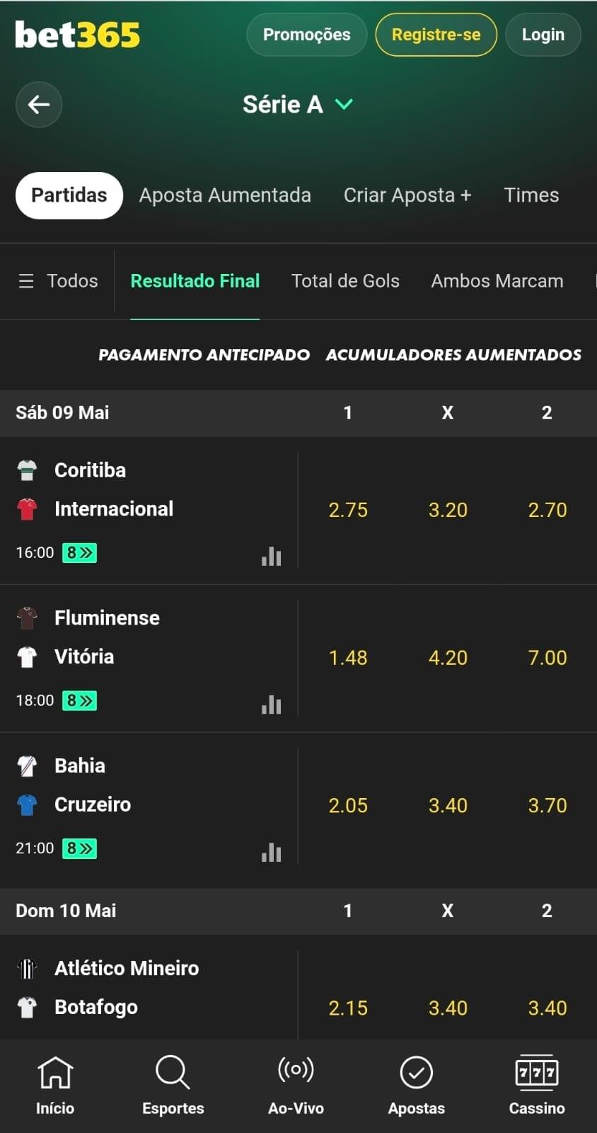 Captura de tela da página inicial da bet365 com jogos e ofertas em destaque.