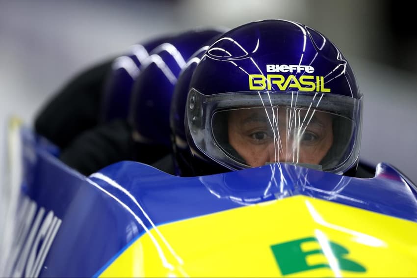 Quarteto do Brasil no bobsled-4man (Foto: Reprodução X)