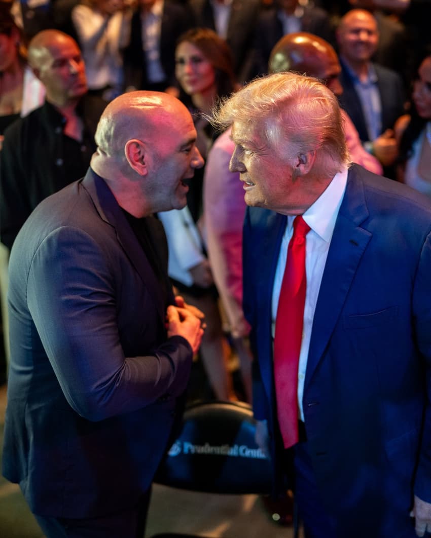 Dana White (CEO do UFC) com o presidente Donald Trump (Reprodução Instagram White House)